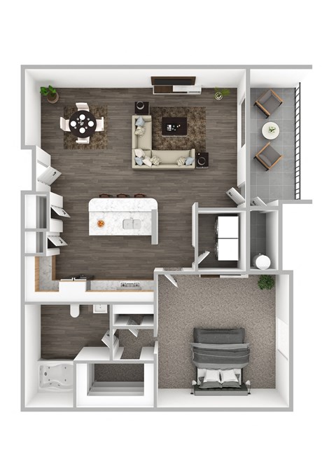 Cerise Floor Plan at The Michael B Townhomes and Flats, Las Vegas, 89148